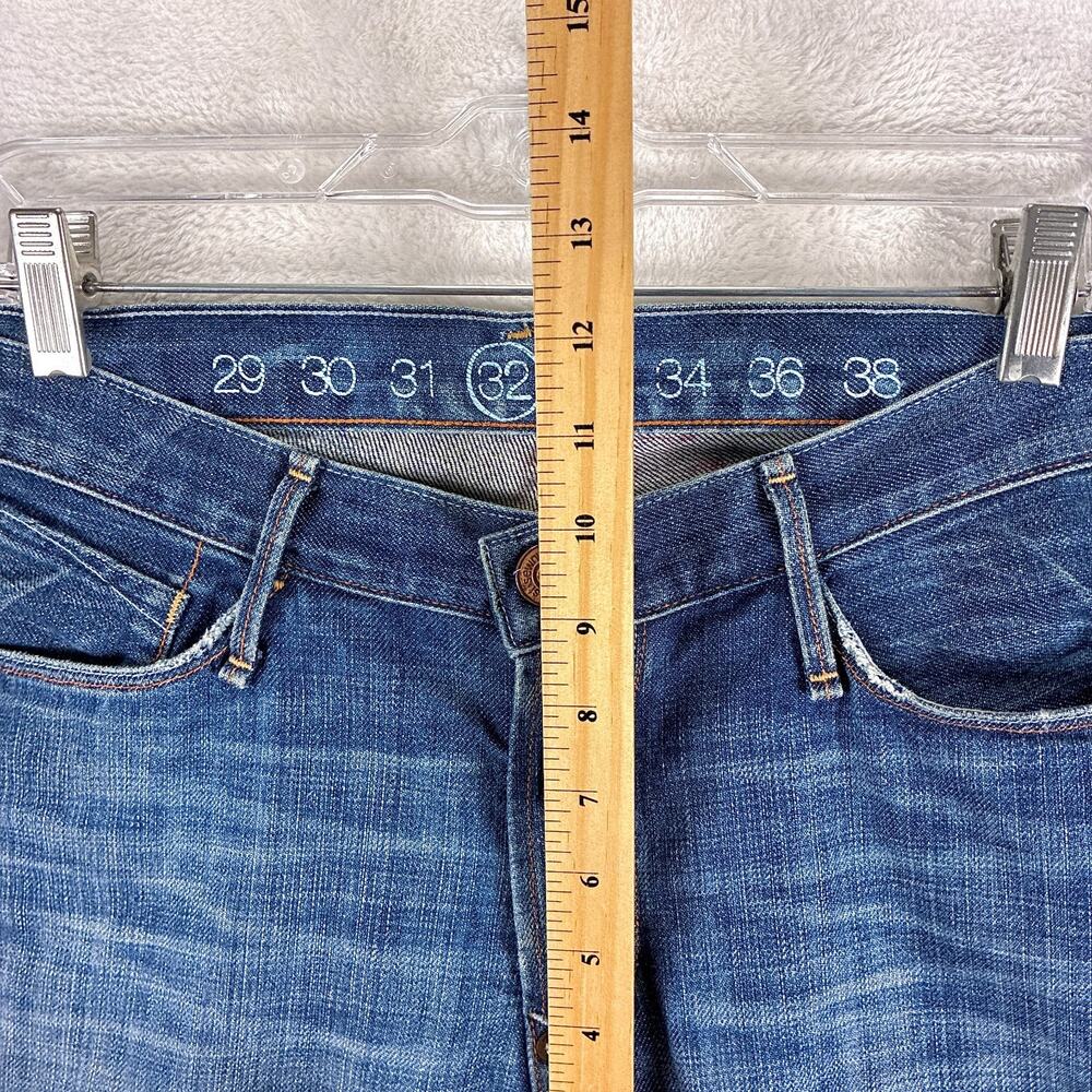 VTG Earnest Sewn Jeans Men 32 Fulton Straight Whiskered Faded Y2K Made in USA - Picture 8 of 13